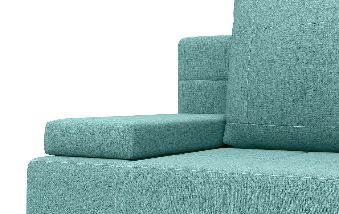 Ричмонд М / Диван - кровать 3-х мест рогожка флис морская волна